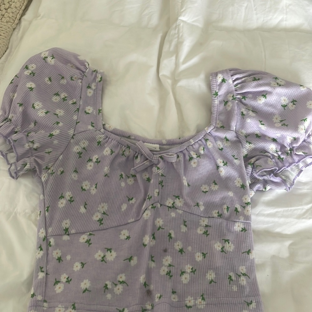 Floral crop top